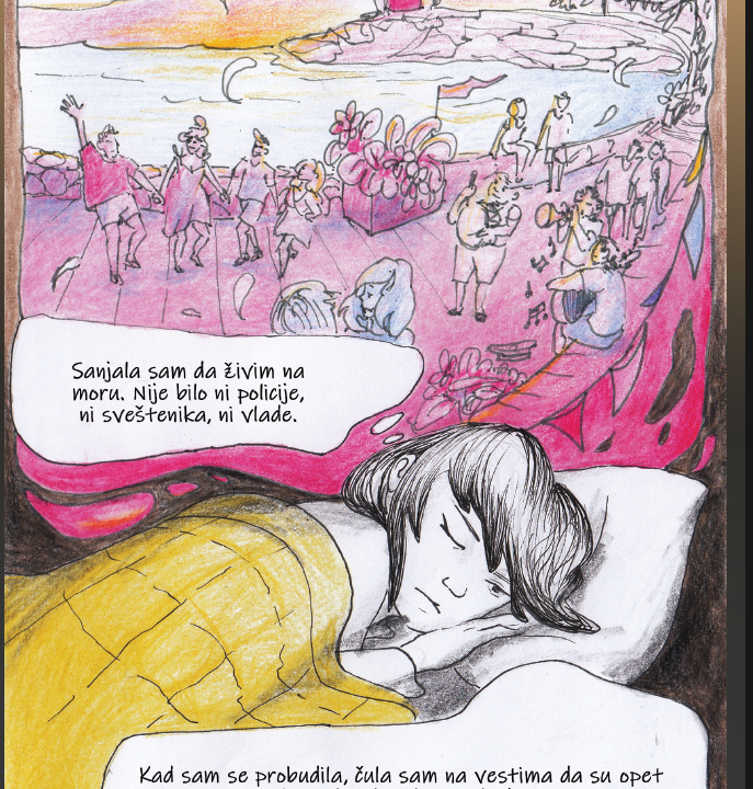 Kampanja za izradu feminističkog stripa -- „Tačka ključanja: ka feminističkoj utopiji“. 